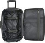 U.S. Traveler Rio Rugged Fabric Expandable Carry-on Luggage Set, Purple, 2 Wheel - Image 8